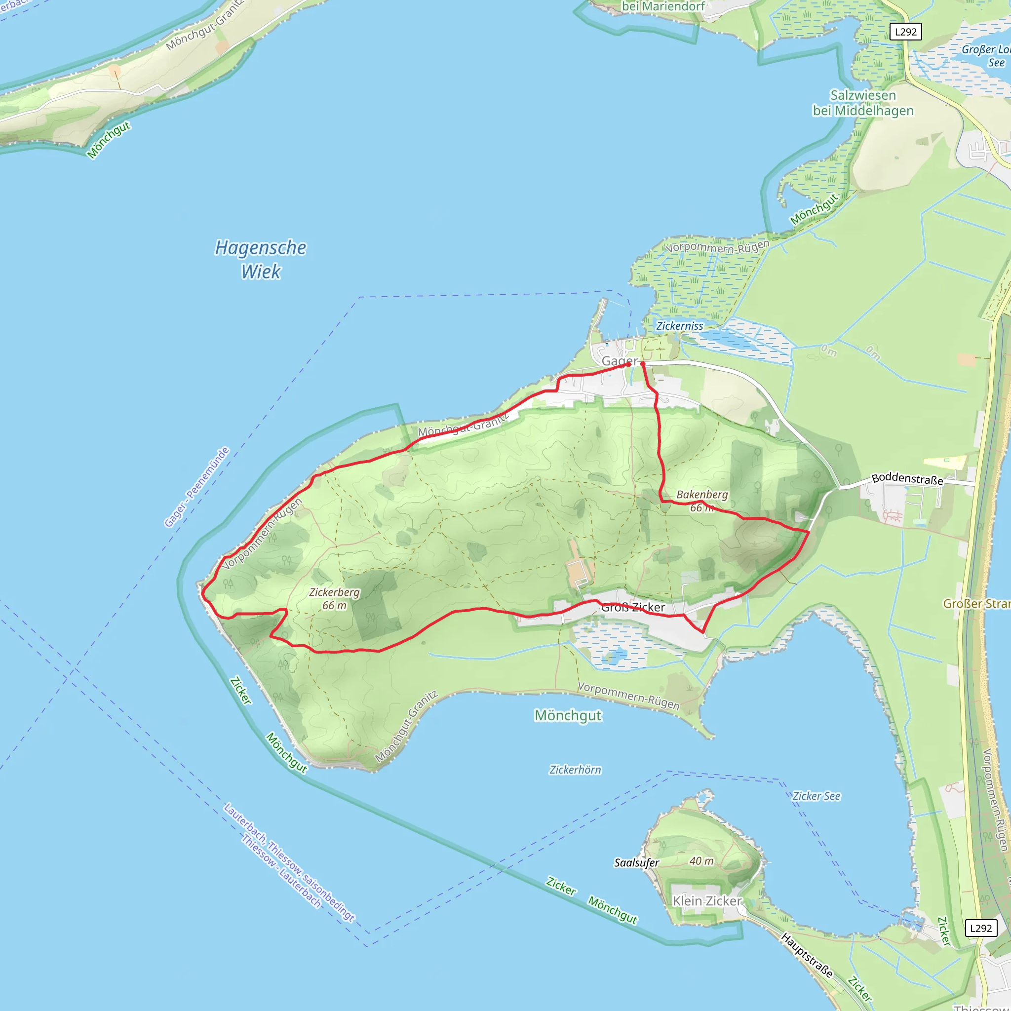 Bakenberg Loop mobile static map