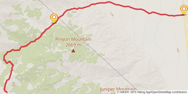 Leidy Creek Stock Trail stage 3 Map