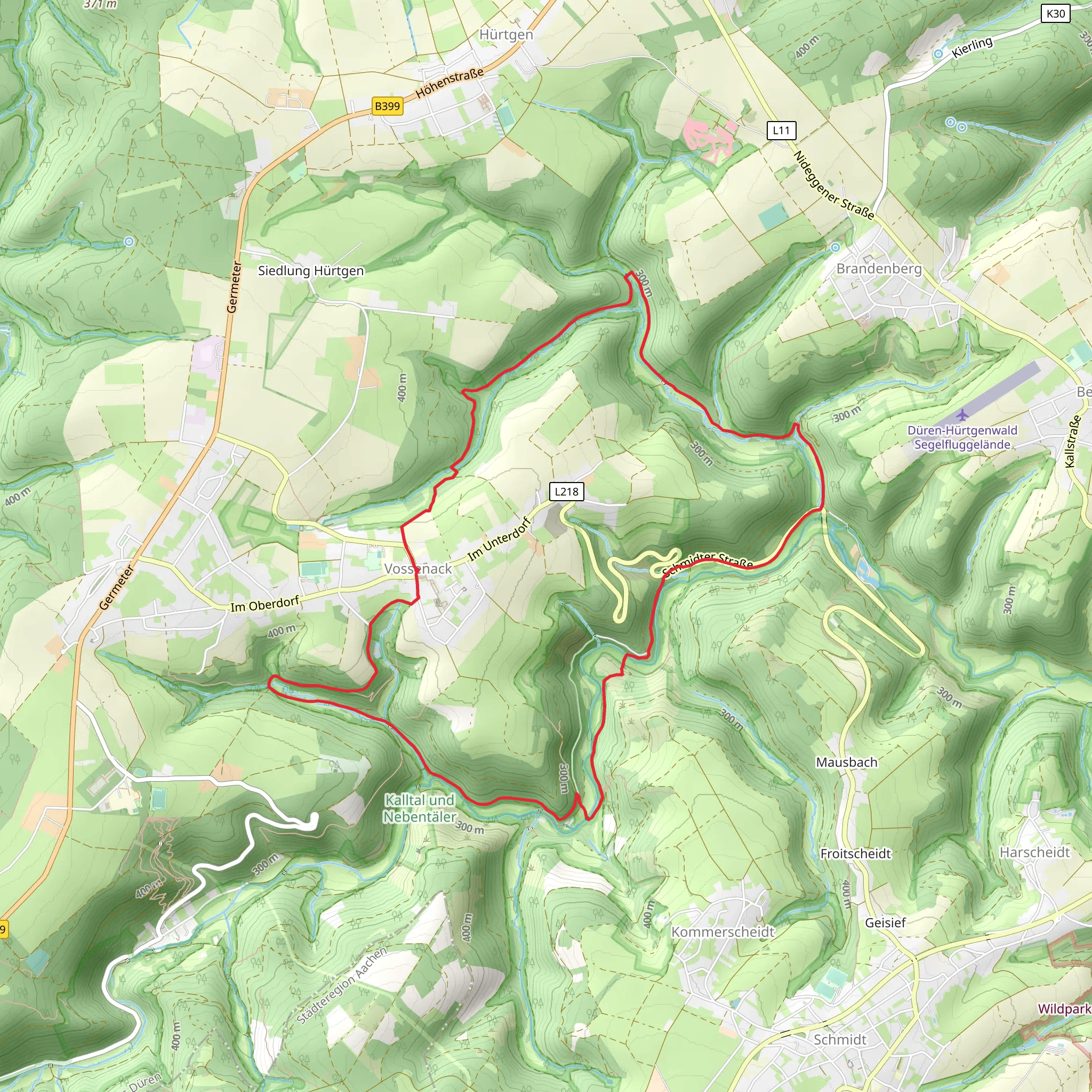 Teufelsley, Mestrenger Mühle and Kalltal und Nebentaler Loop via Kall Trail mobile static map