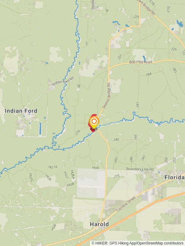 Juniper Creek Trail Out and Back mobile static map