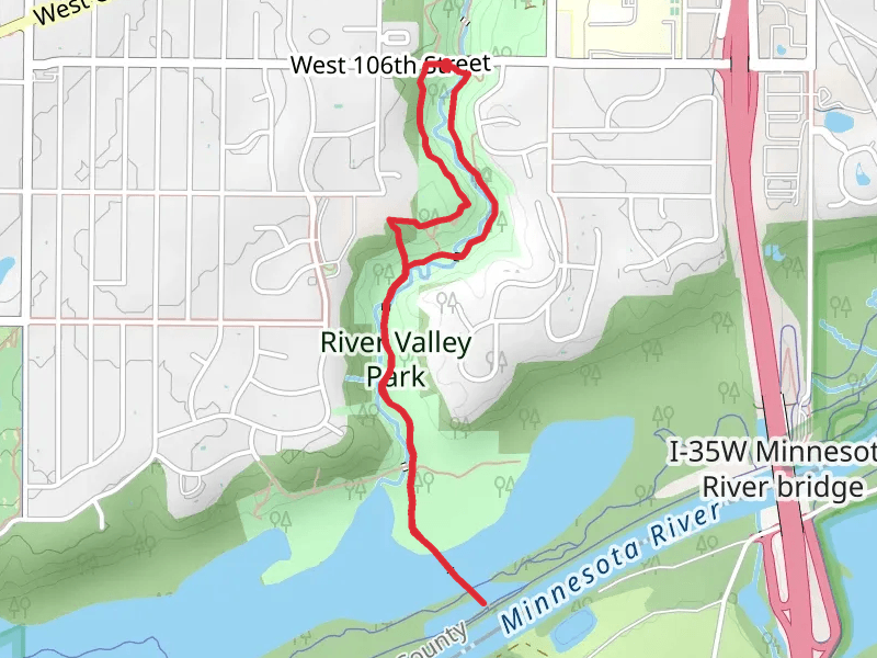 Nine Mile Creek Loop - River Valley Park