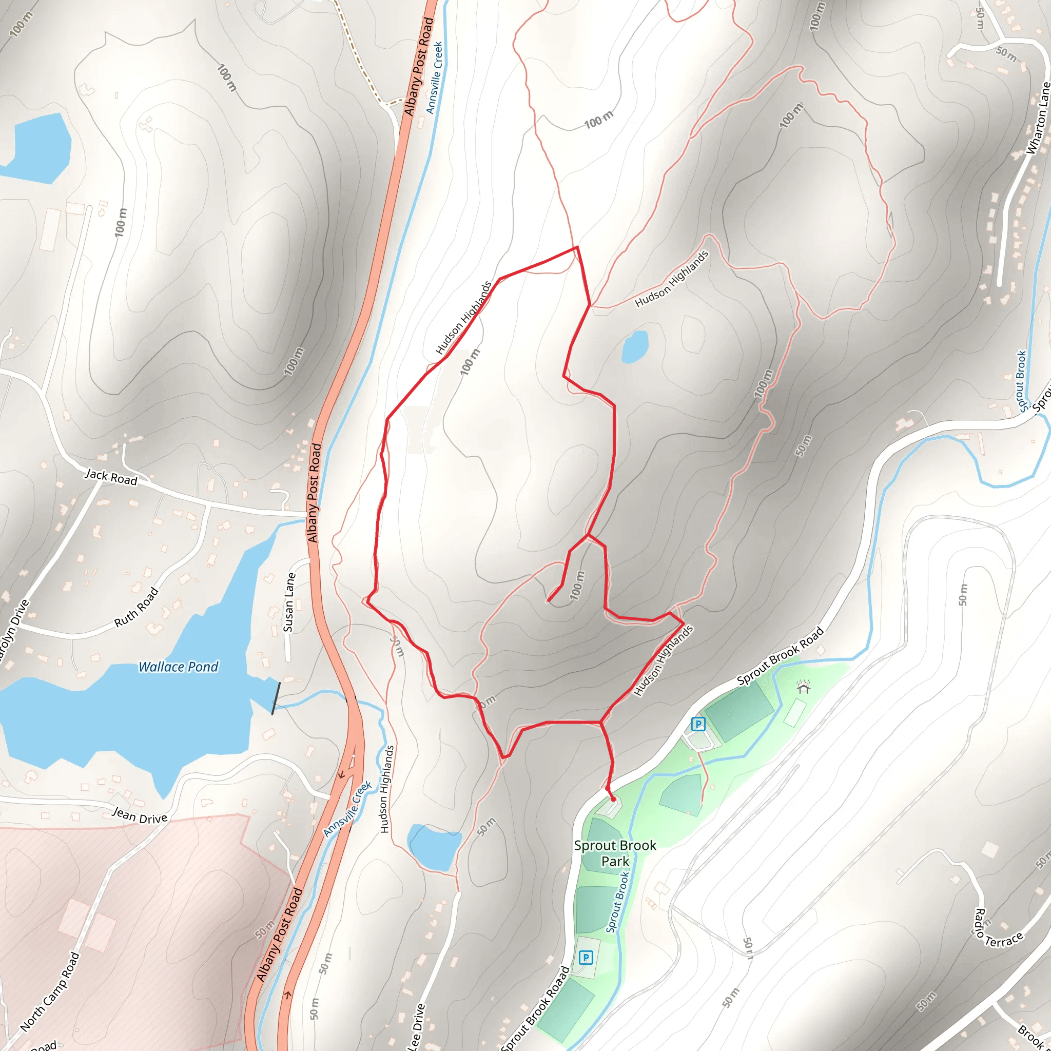Hudson Highlands from Sprout Road mobile static map