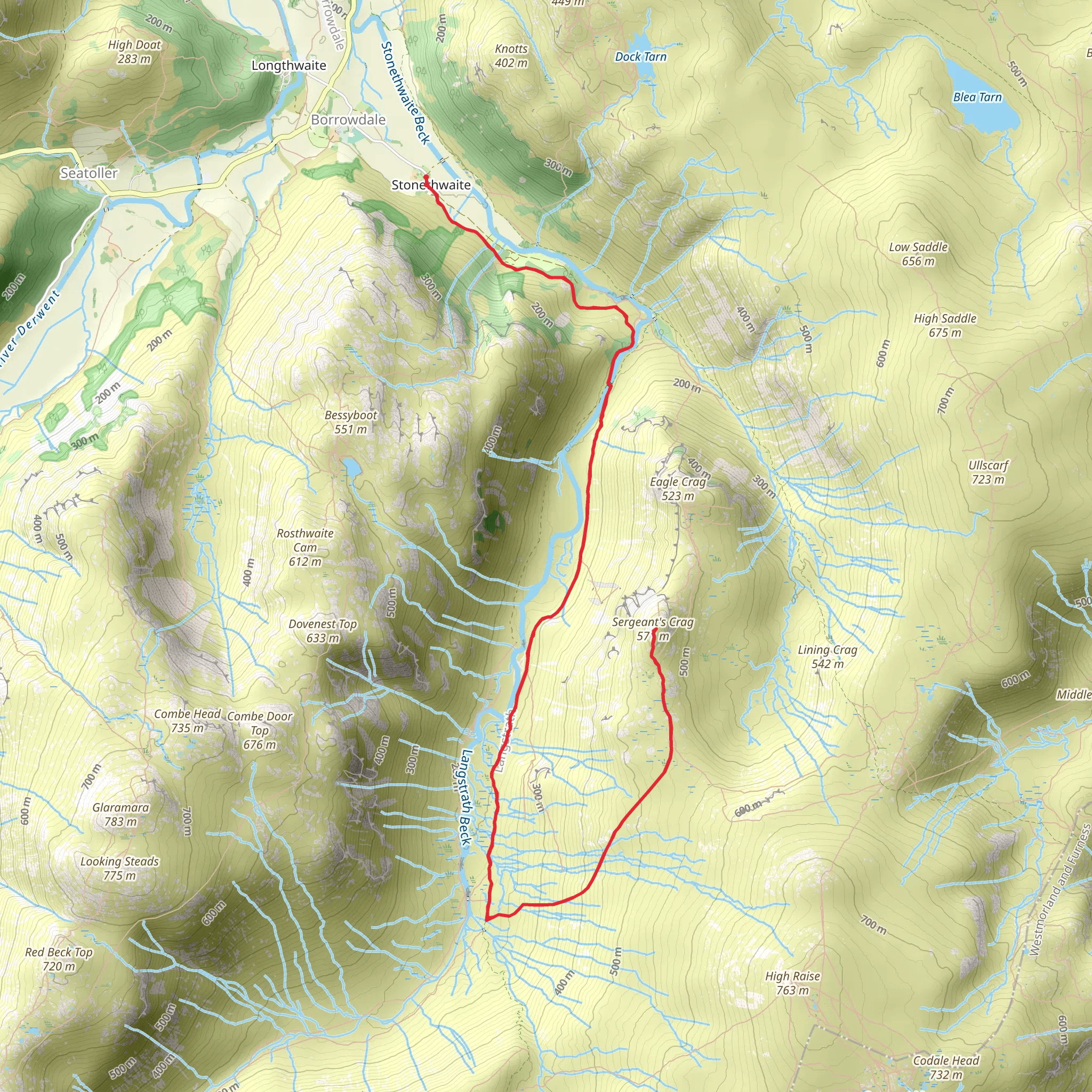 Sergeant's Crag mobile static map