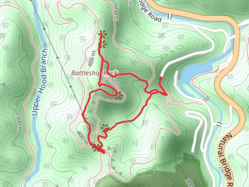 Battleship Rock, Laurel Ridge and Original Natural Bridge Loop Trail