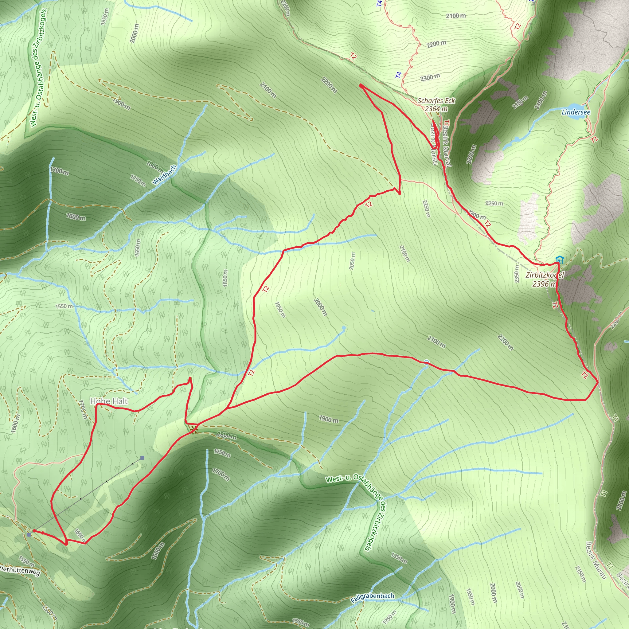 Small Zirbitzkogel Loop mobile static map