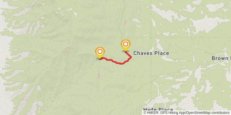 Manzano Crest Trail spur 2 Map