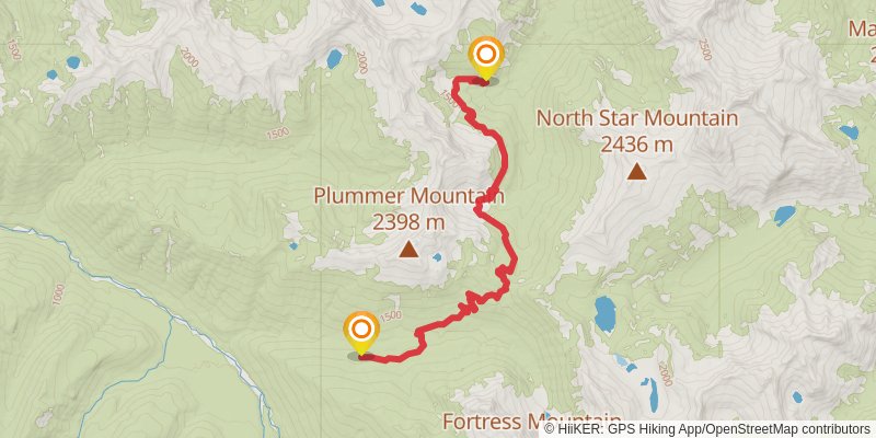 Pacific Crest Trail - Washington stage 41 Map