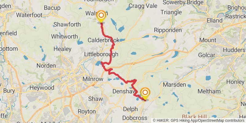 Pennine Bridleway stage 5 Map