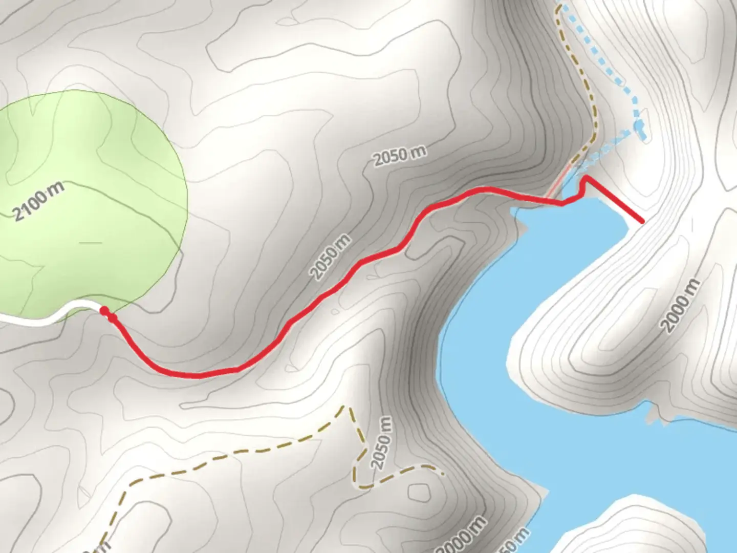 An image depicting the trail Chevelon Lake Trail and its surrounding area.