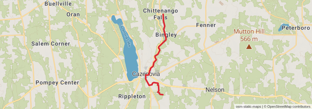 American Perimeter Trail - New York to Maine stage 20 Map