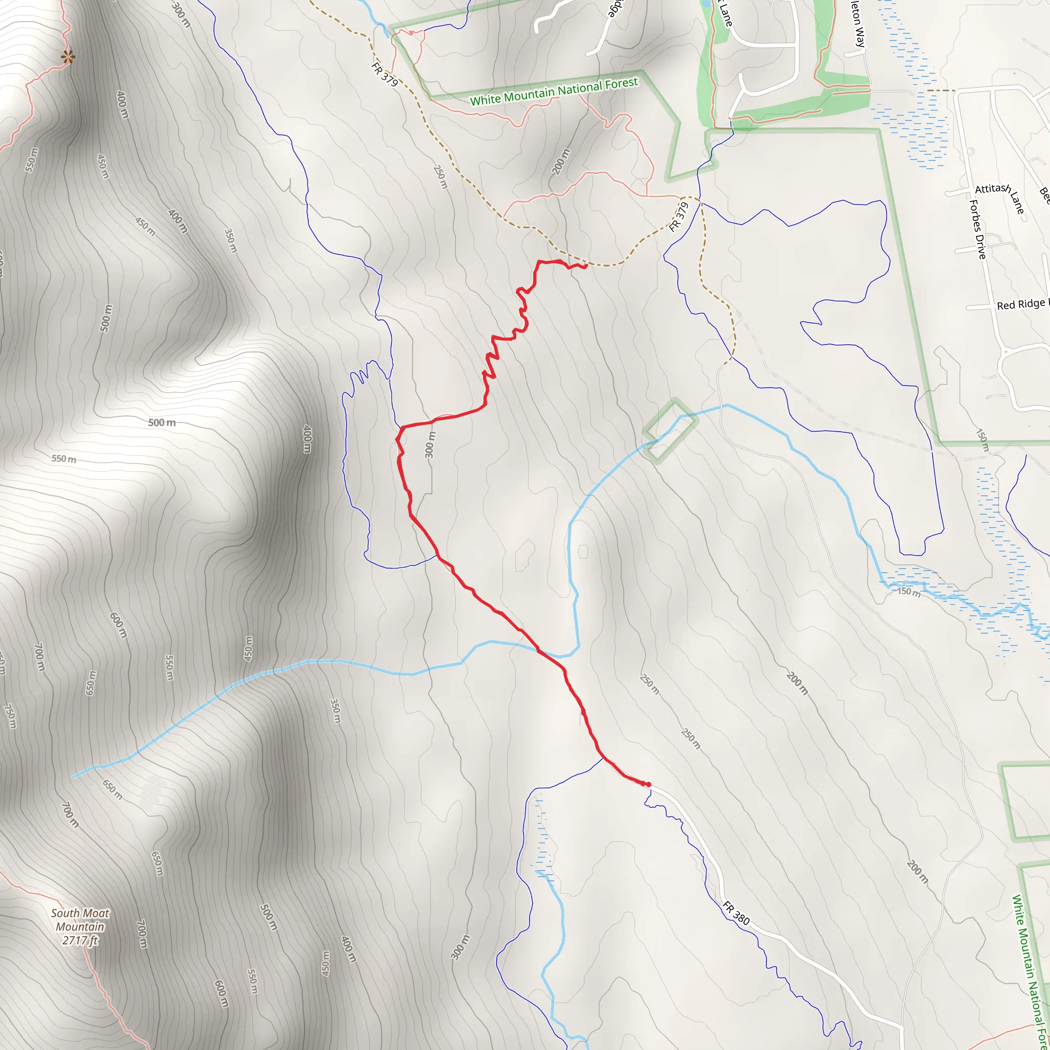Mineral Site Trail mobile static map