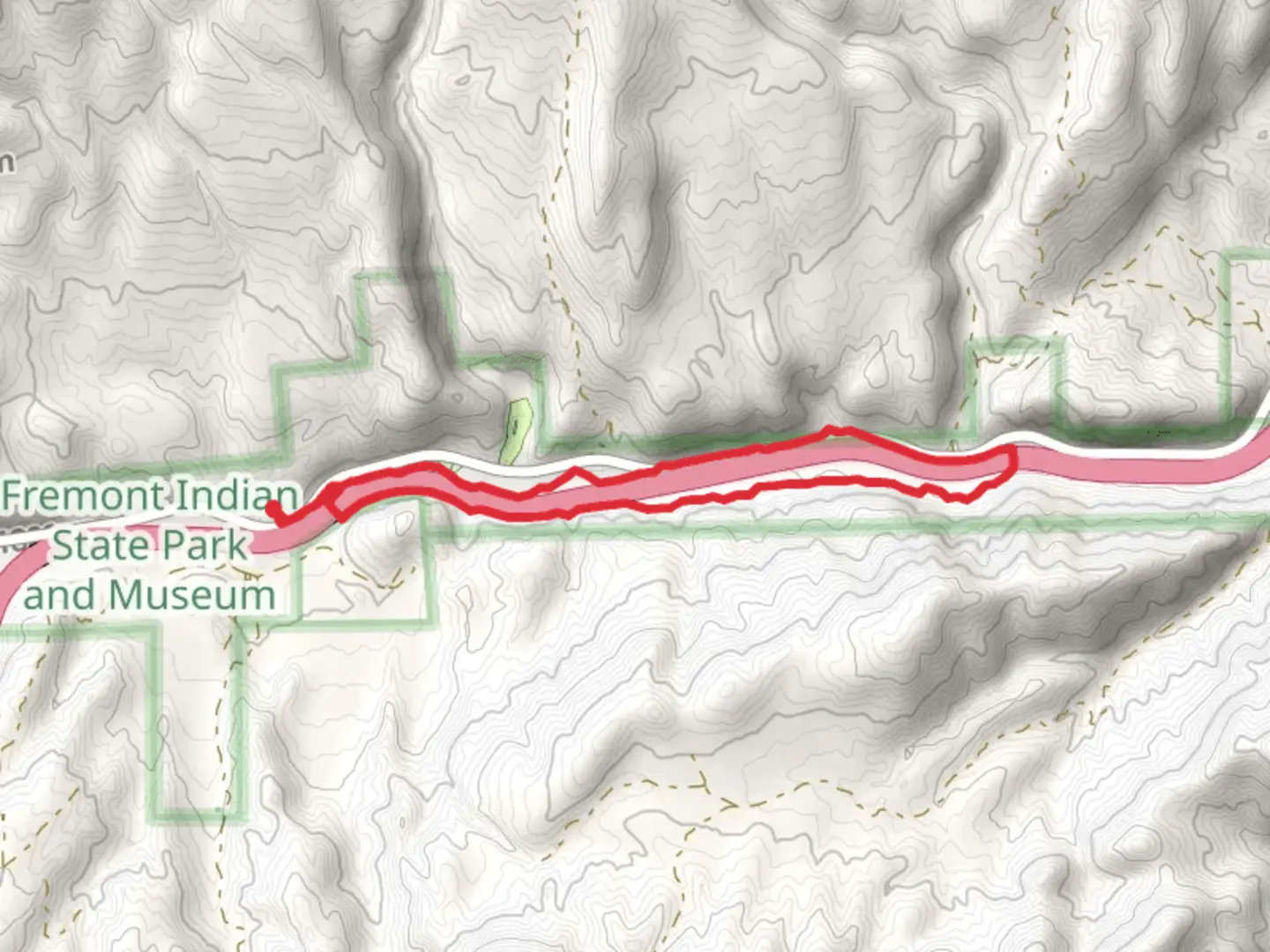An image depicting the trail Sam Stowe Canyon and Clear Creek Loop and its surrounding area.