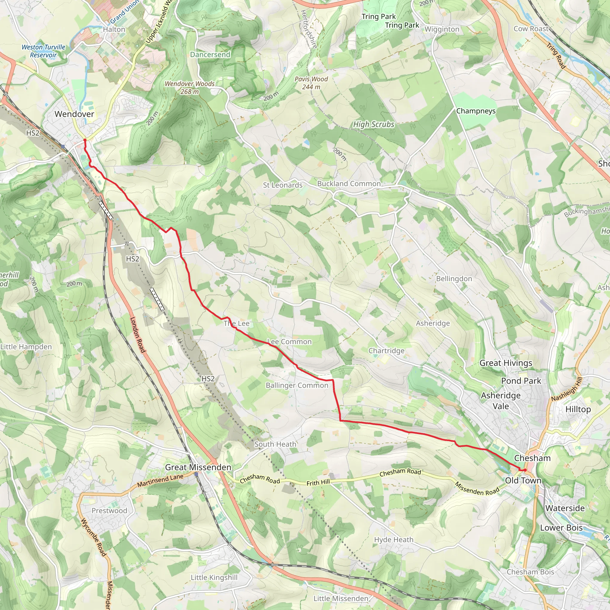 Chiltern Link mobile static map