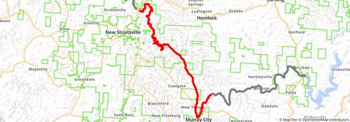 American Discovery Trail South Route stage 55 Map