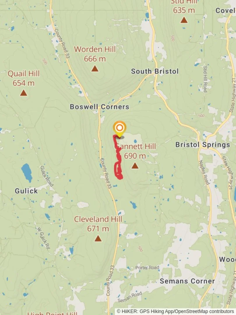An image depicting the trail Gannett Hill Road Loop - West and its surrounding area.