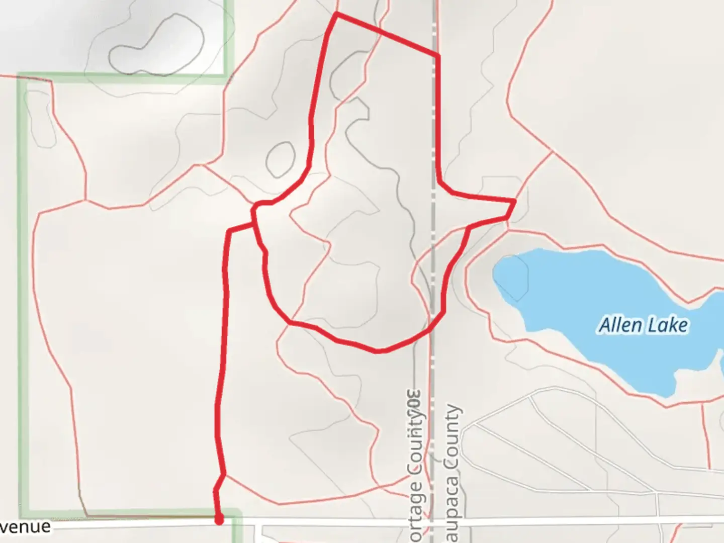 An image depicting the trail The 6th Avenue Northern Loop and its surrounding area.