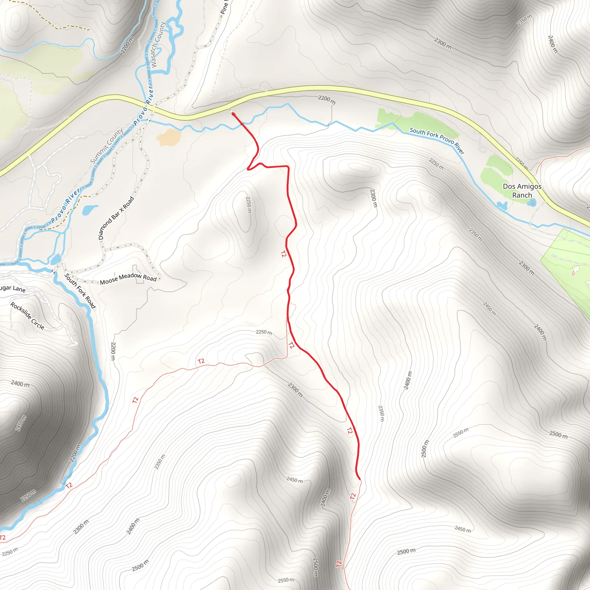Willow Hollow Trail mobile static map