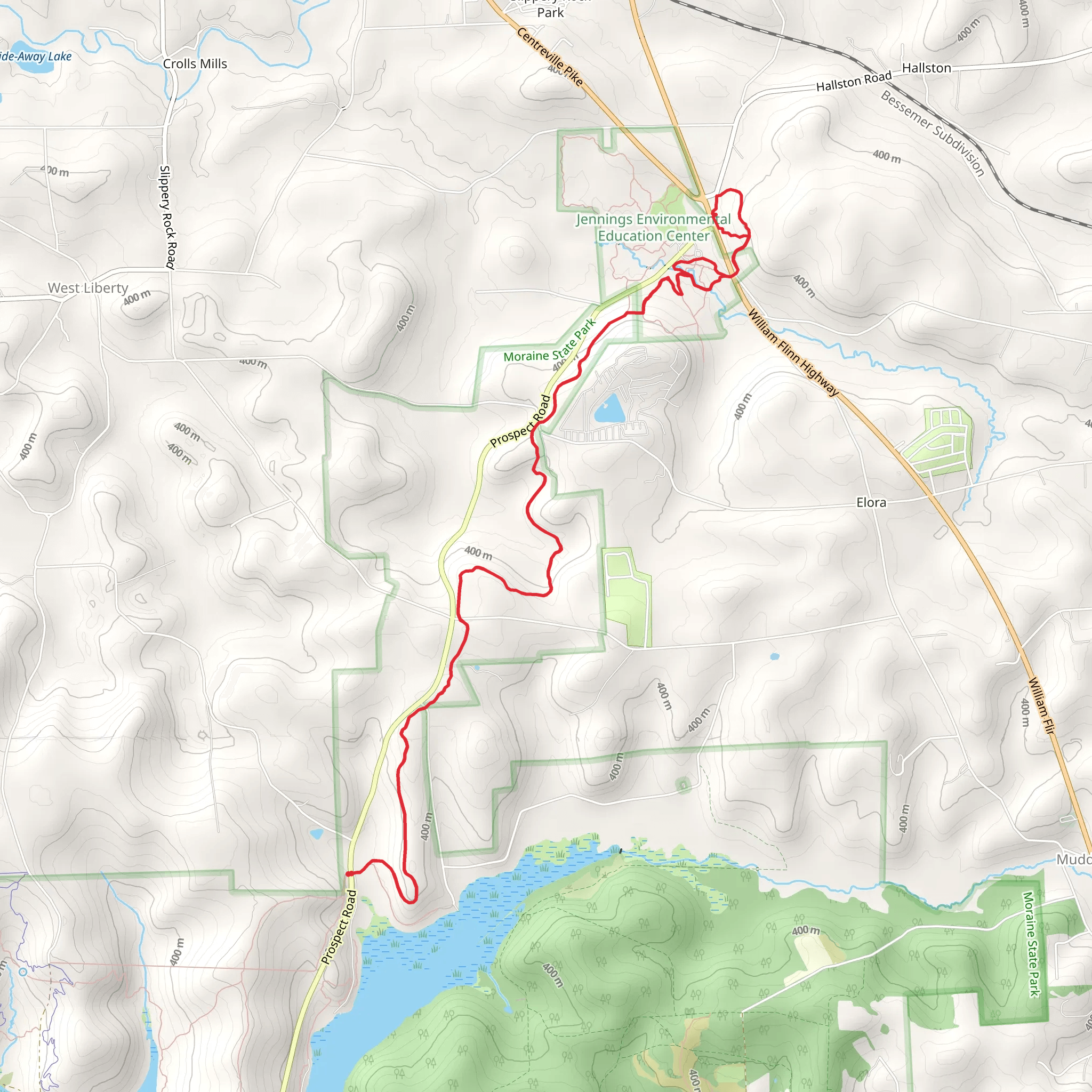 Big Run and North Country from Prospect Road mobile static map