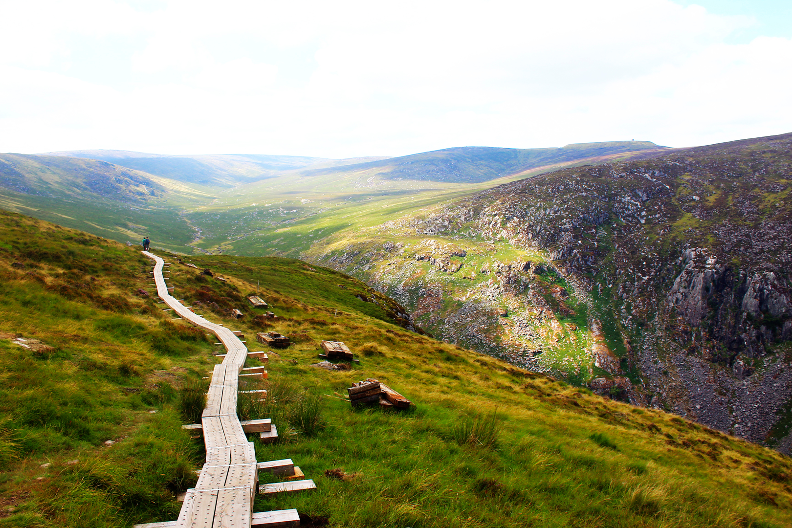 An image depicting the trail Camaderry from Glendalough and its surrounding area.