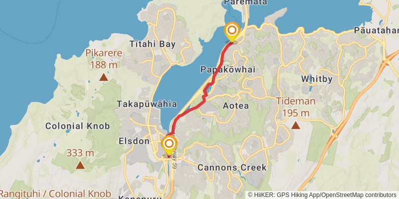 Pauatahanui Harbour Circuit stage 2 Map