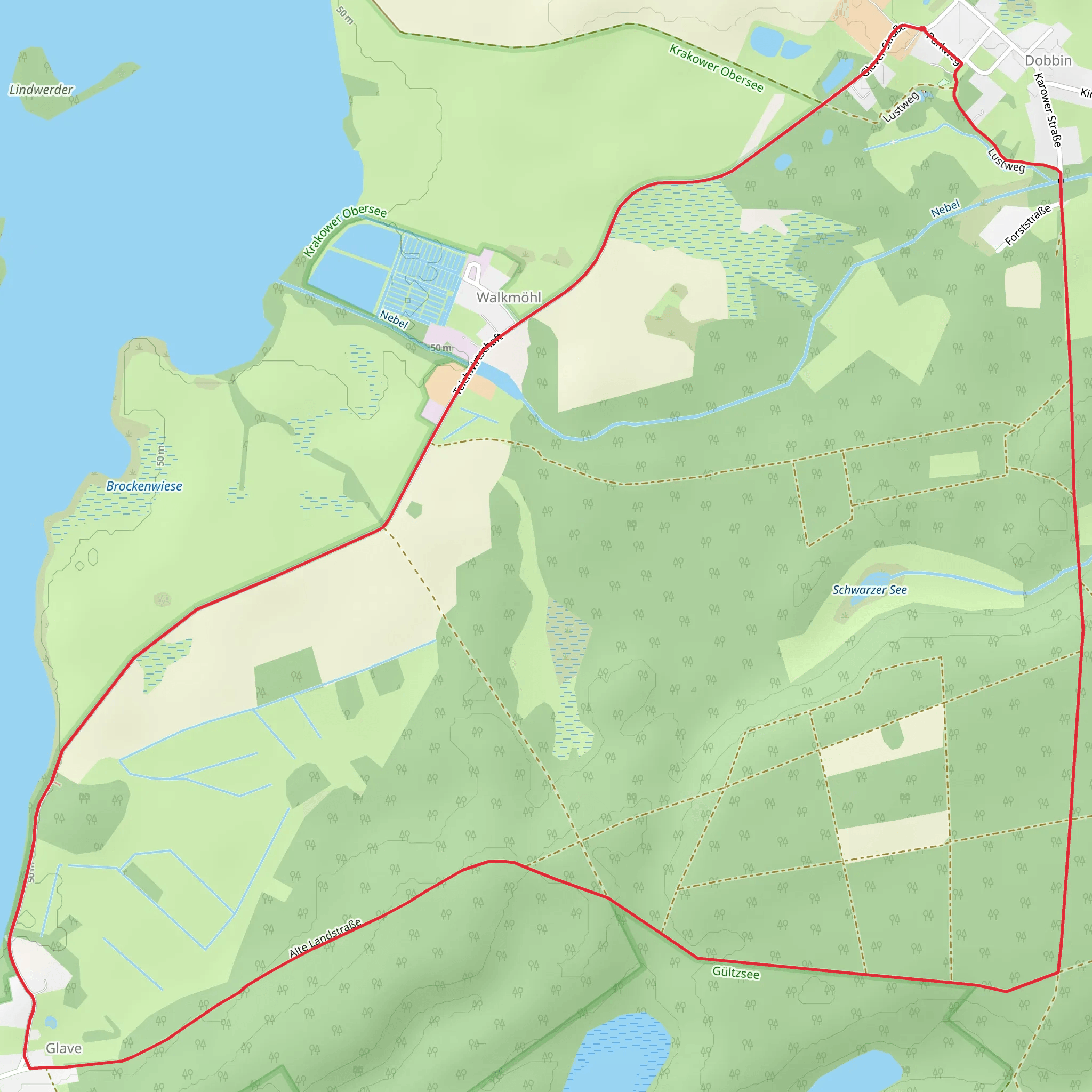 Glave Loop mobile static map