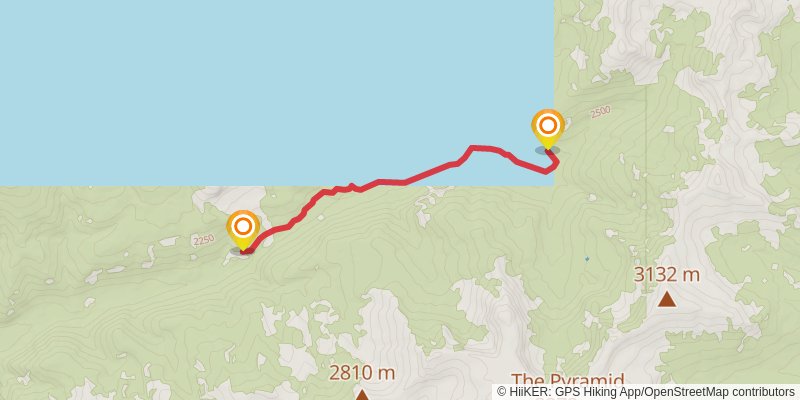 East Fork Mill Creek Trail stage 2 Map