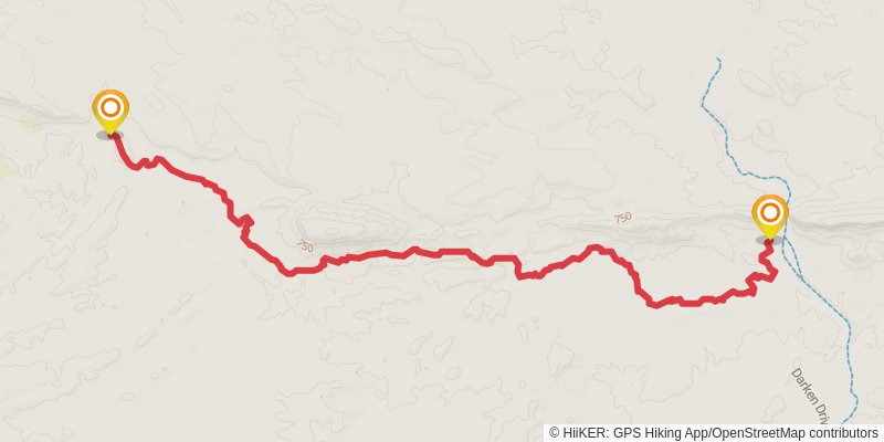 Larapinta Trail stage 2 Map
