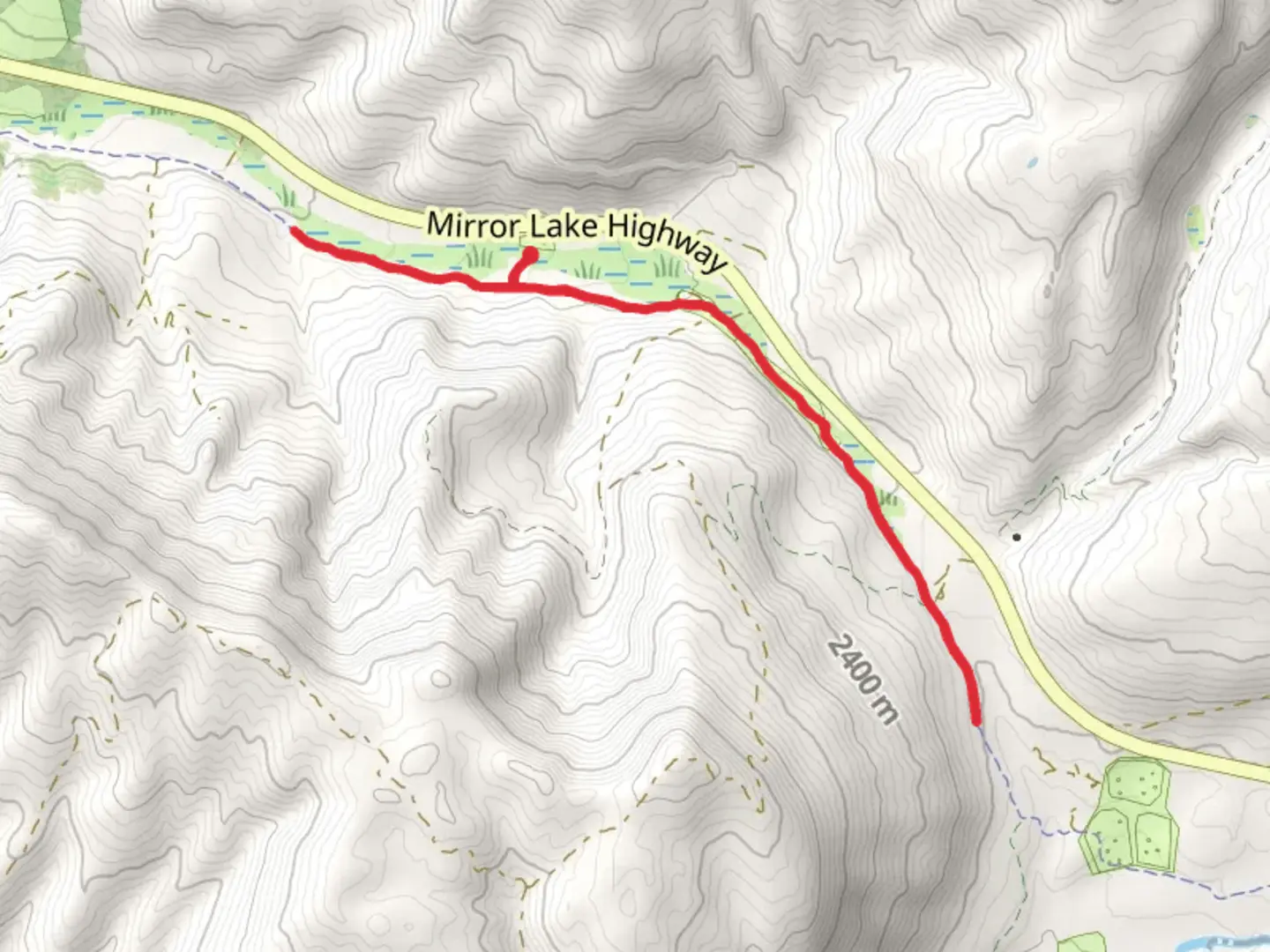 An image depicting the trail Scenic Byway Trail Out and Back and its surrounding area.