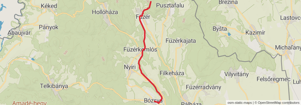 National Blue Trail - OKT stage 63 Map