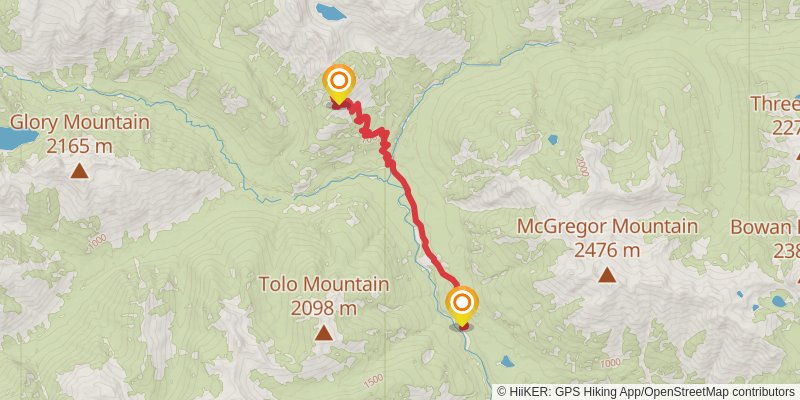 Goode Ridge Trail via PCT stage 2 Map