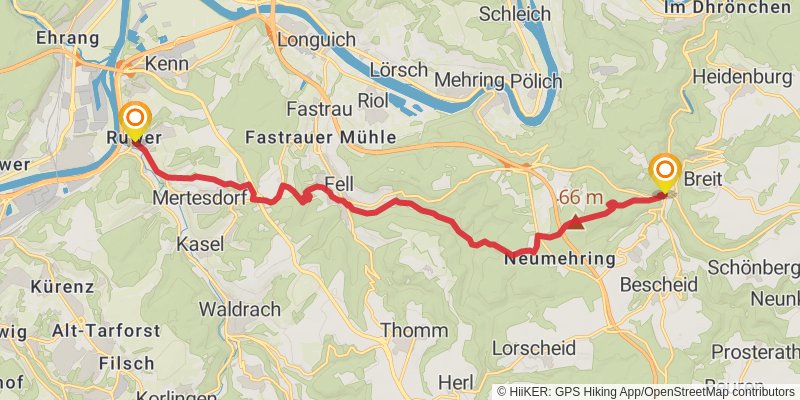 Ausoniusweg stage 5 Map