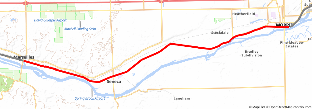 American Discovery Trail North Route - Illinois stage 6 Map