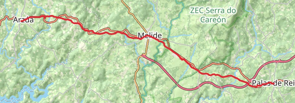 Camino Frances 8-Day Challenging Tour (Hillwalk Tours) stage 6 Map