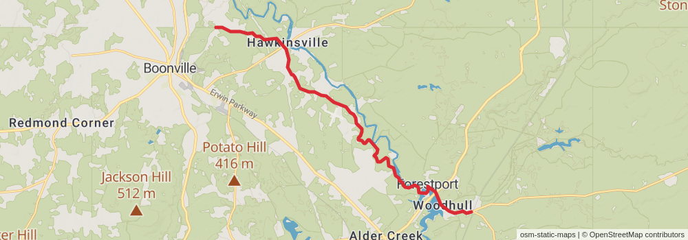 American Perimeter Trail - New York to Maine stage 25 Map