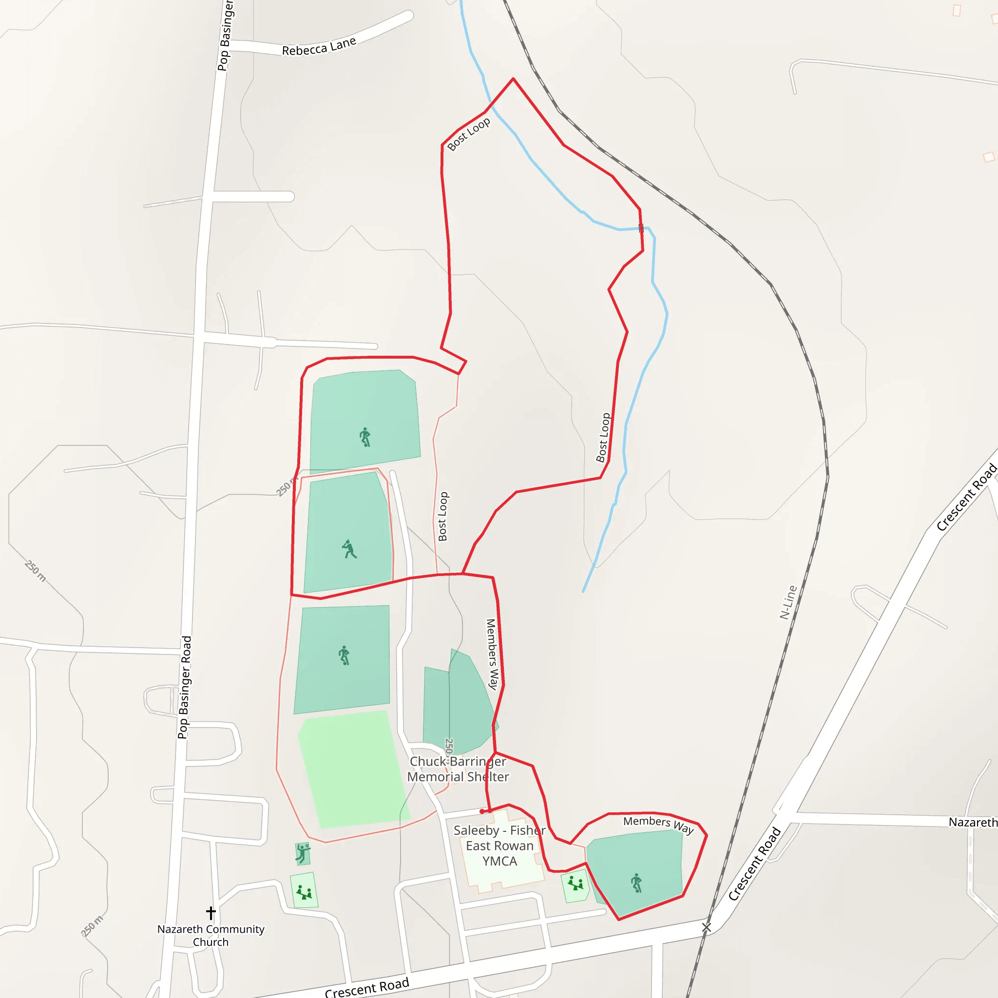 Members Way and Bost Loop mobile static map