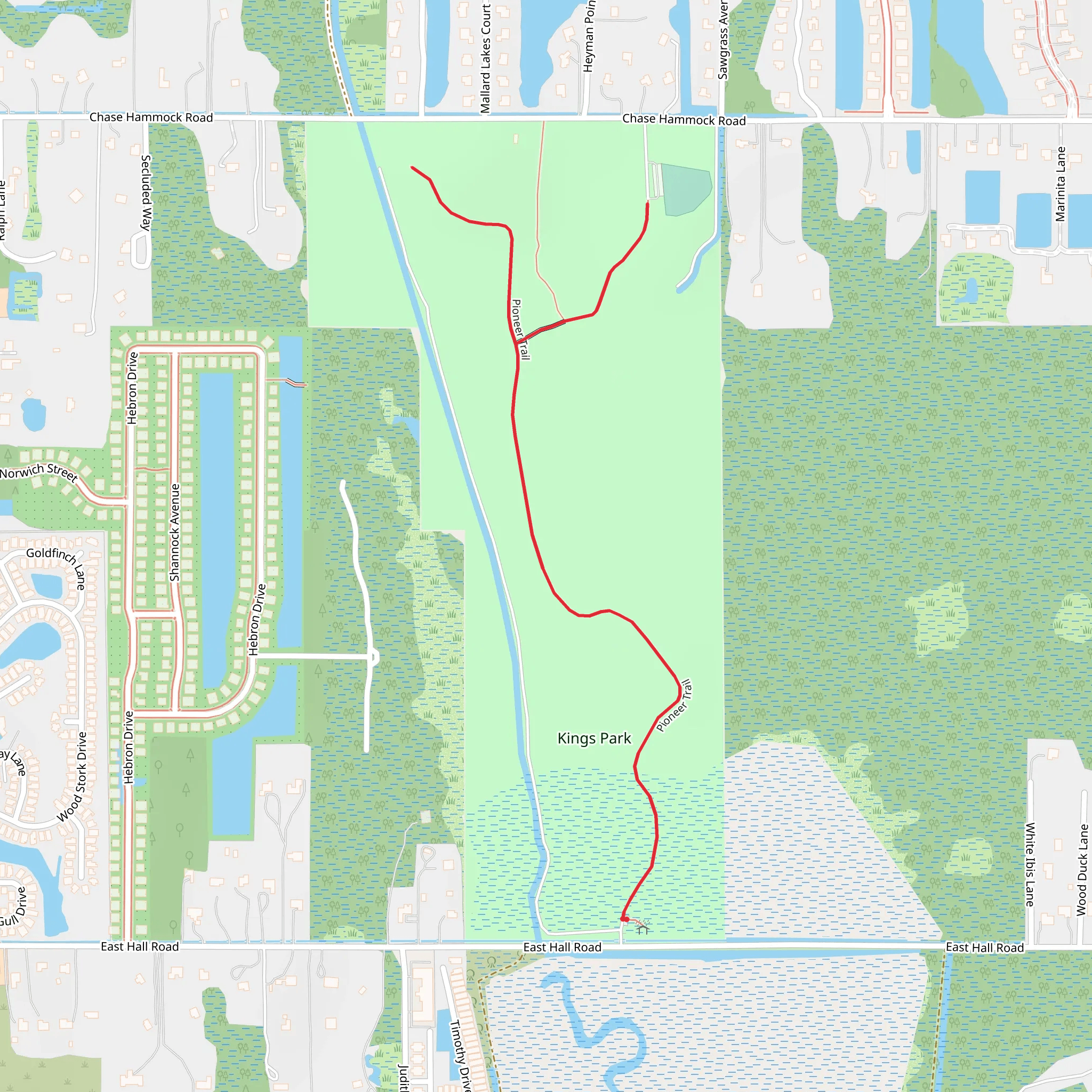 Pioneer Trail - Kings Park mobile static map