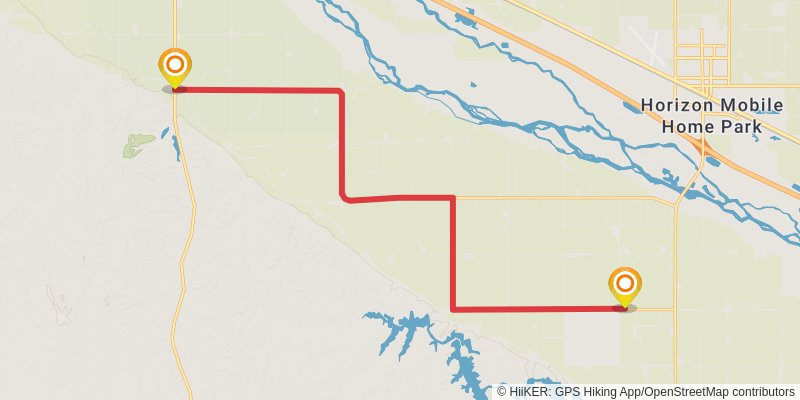 American Discovery Trail North Route stage 191 Map