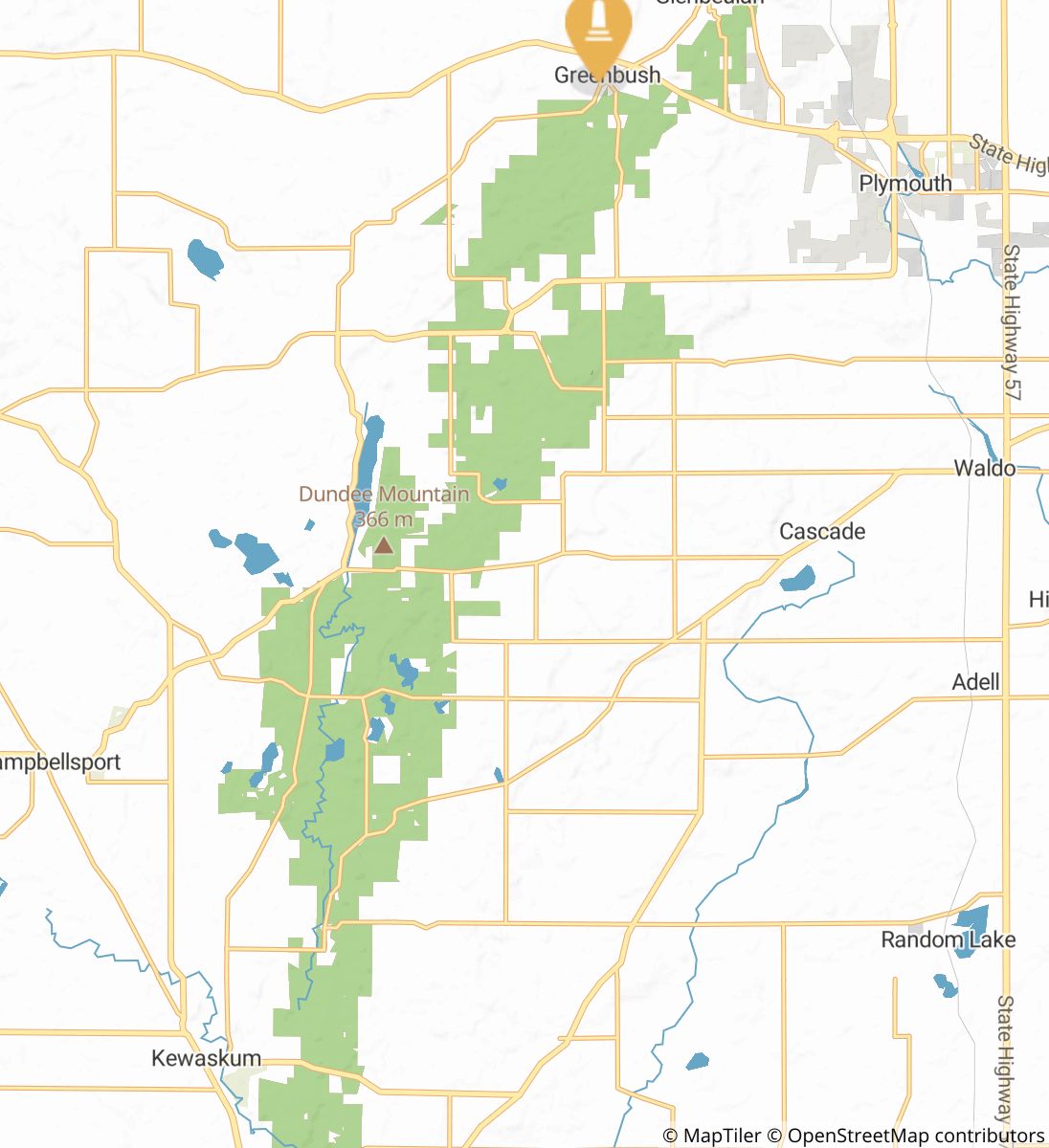 Ice Age National Scenic Trail Kettle Moraine State Forest Wisconsi
