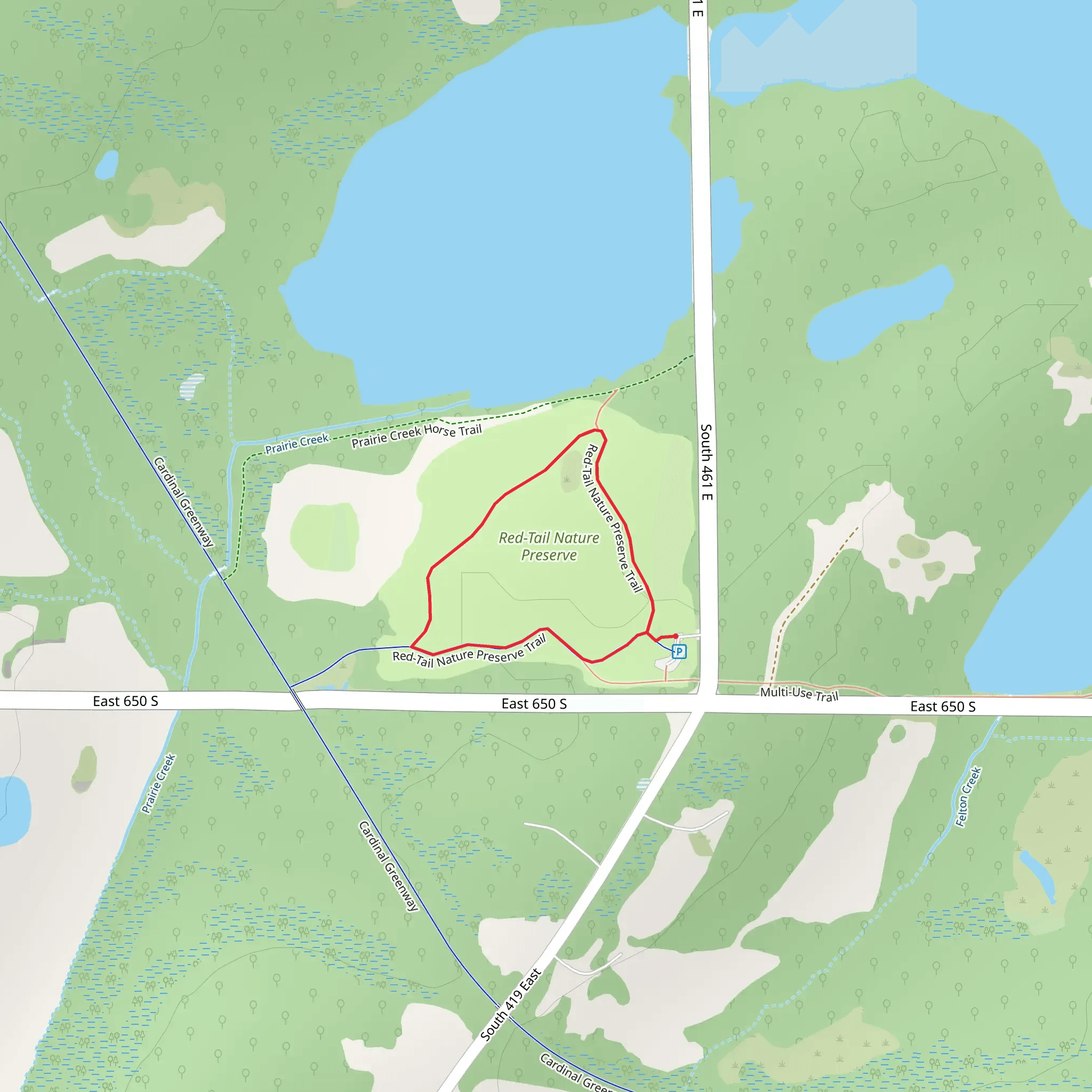 Red-Tail Nature Preserve Loop Trail mobile static map