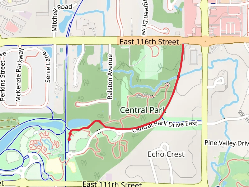 Central Park East Shelters Walk