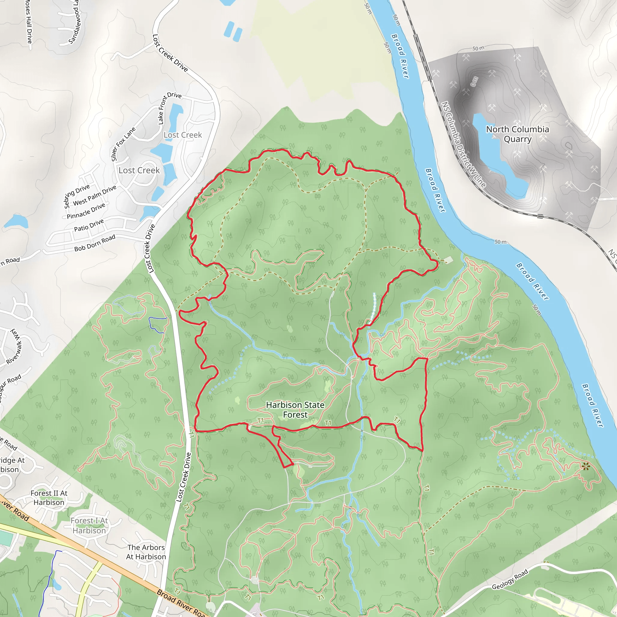 Stewardship, Midlands Mountain and Eagle Loop Trail mobile static map