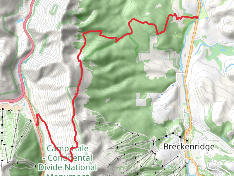 Colorado Trail from Gold Hill