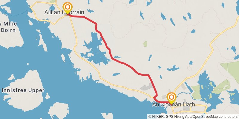 Slí Na Rosann - Sli Dhun na nGall stage 3 Map