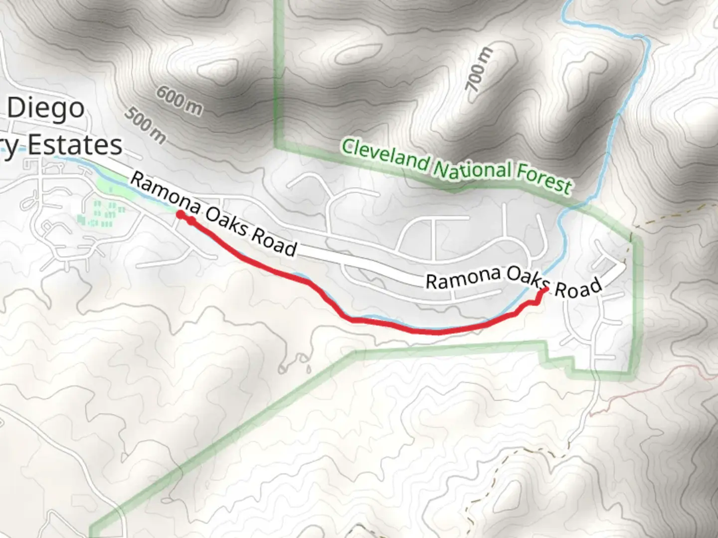 An image depicting the trail San Vincente Creek Trail and its surrounding area.