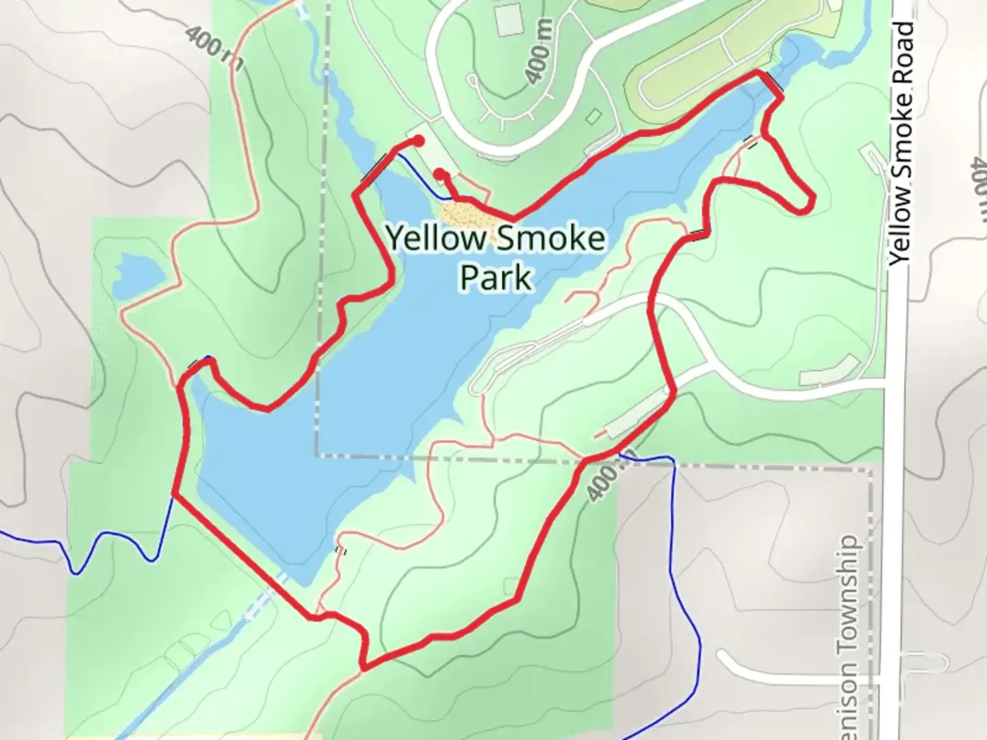 An image depicting the trail Yellow Smoke Lake Loop and its surrounding area.