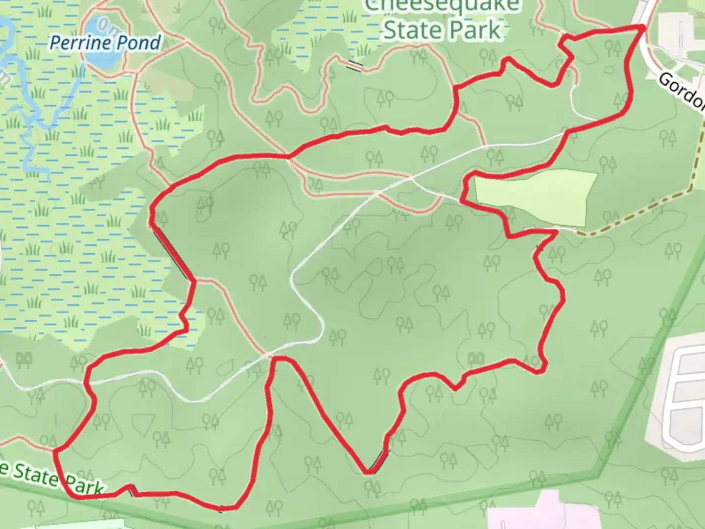 An image depicting the trail Green Loop Trail and its surrounding area.