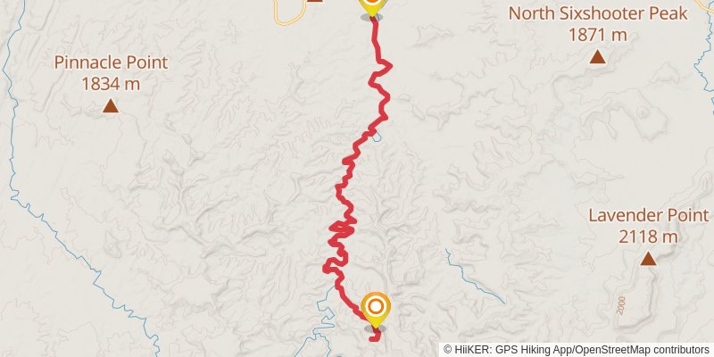 Angel Arch from Cave Spring Trail stage 2 Map