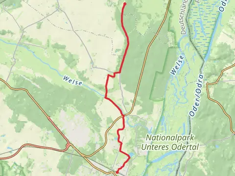 Schwedt to Grob Pinnow Walk