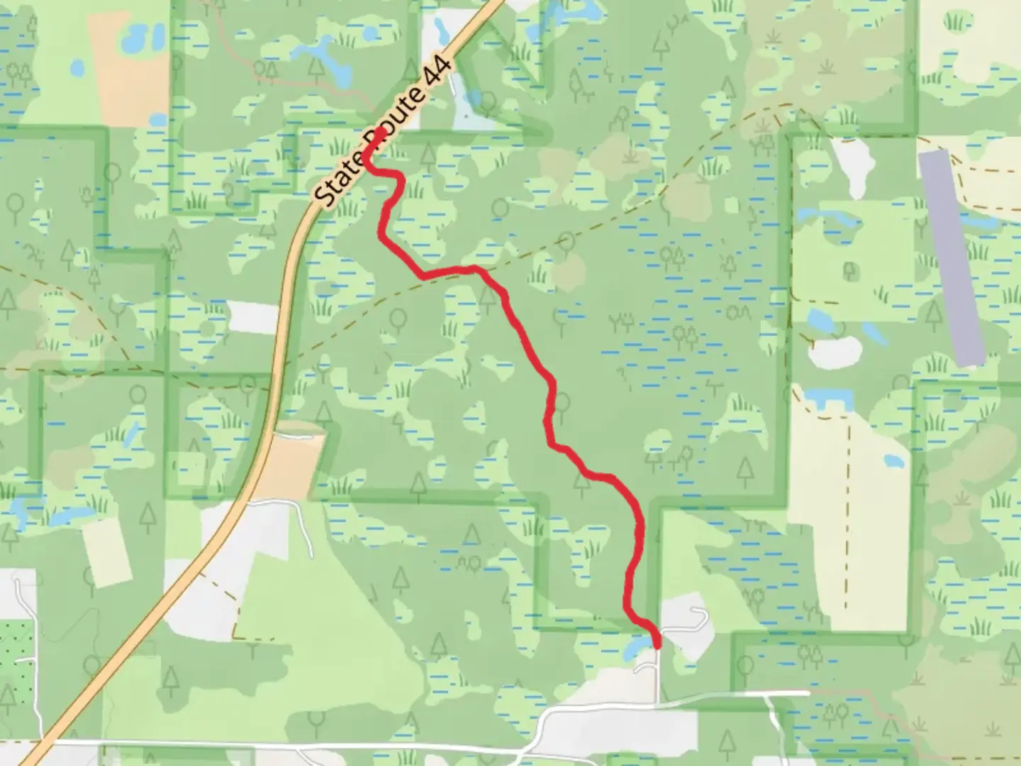 An image depicting the trail Florida Trail - State Route 44 and its surrounding area.