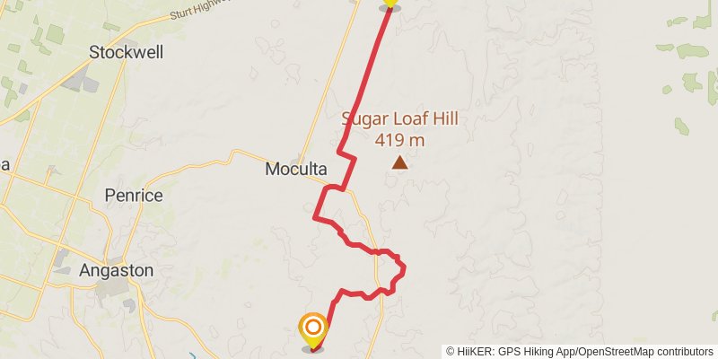 Lavender Federation Trail stage 7 Map